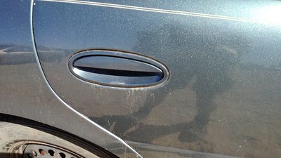 00-04 Lesabre Buick Lesabre Passenger Right Rear Outside Door Handle Back Blue