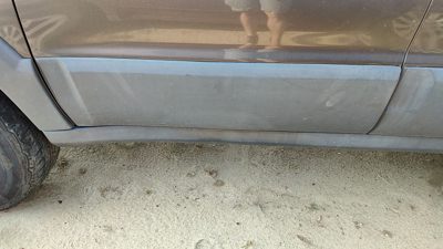 2005-2006 Mazda Tribute Driver Left Front Moulding From Door Trim Strip Gray Cx