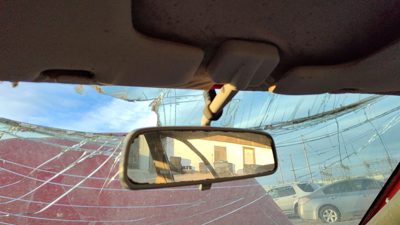 1995 Ford Aspire Inside Rear View Mirror Oem Windshield Mounted