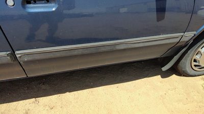 1994 Olds Cutlass Ciera Passenger Right Front Moulding From Door Trim Strip Blue