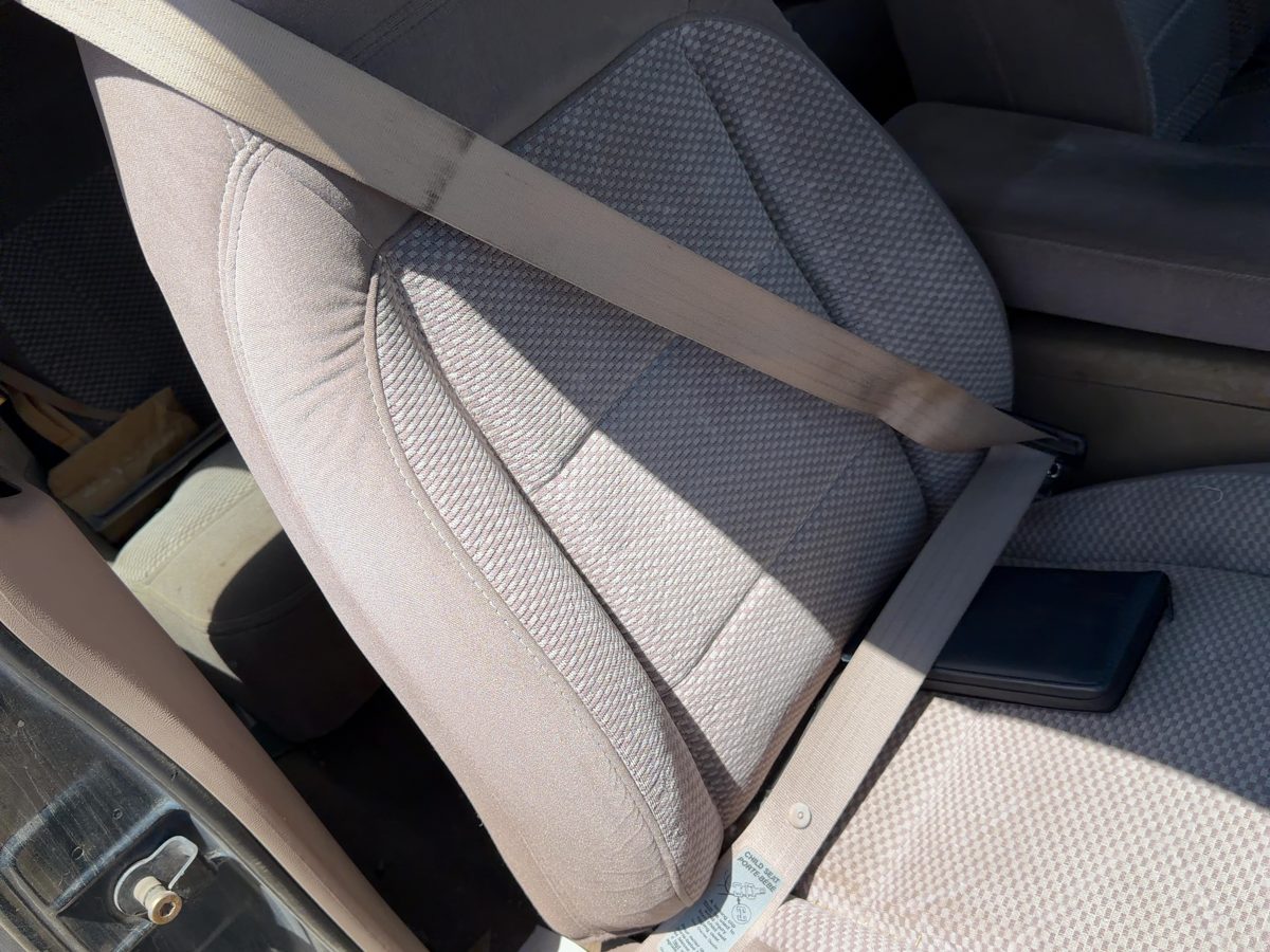 94 Ford Explorer 2 Dr Passenger Right Front Seat Belt Retractor Oem Shoulder Tan