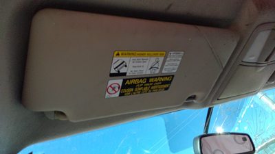 2008-2010 Nissan Rogue Driver Left Sun Visor Oem G Black 96401jm02a