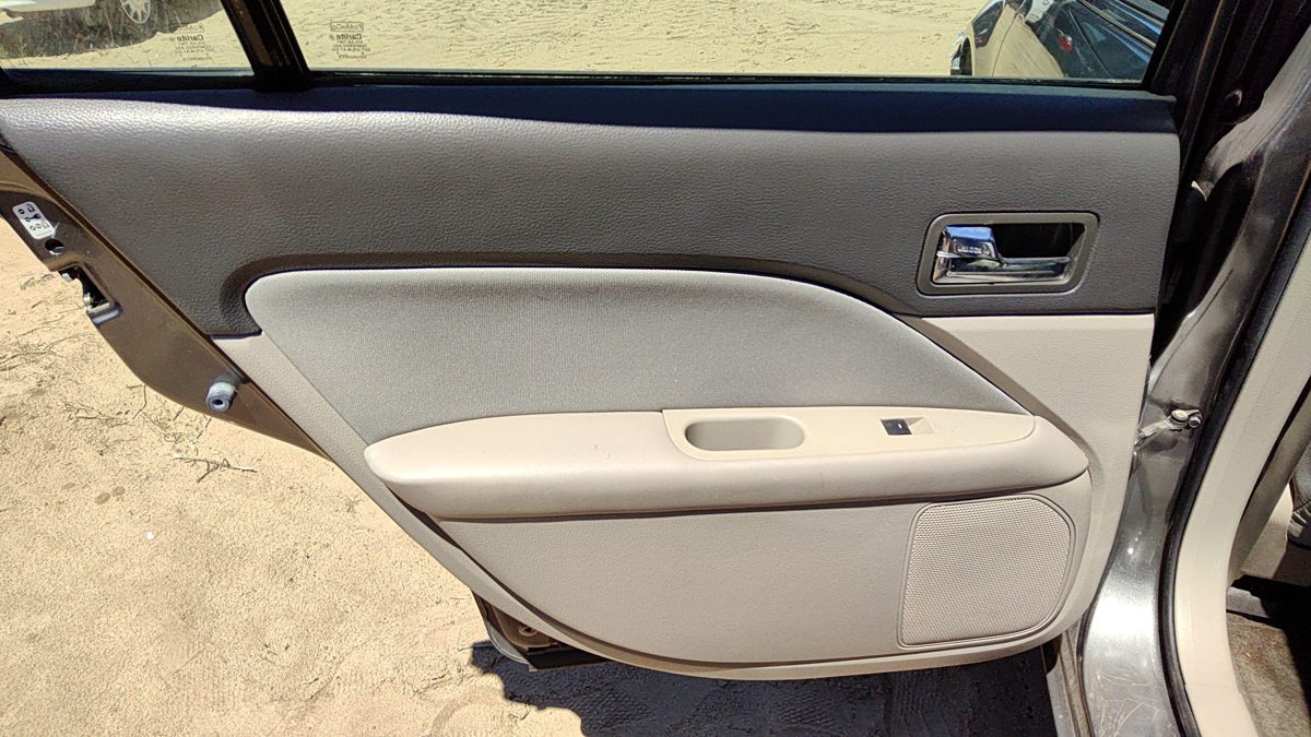 10-12 Ford Fusion Driver Left Rear Door Trim Panel With Switches Back Black Dl