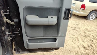 2006-2007 Ford F150 Driver Left Rear Door Trim Panel With Switches Back Gray Me