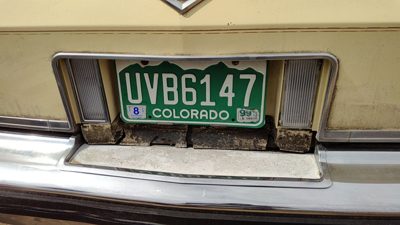 1980 Cadillac Deville License Plate Trim Surround Panel Oem Tail Trunk Finish