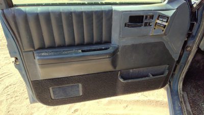 1994 Chevy S10 Blazer Driver Left Front Door Trim Panel With Master Switch Black