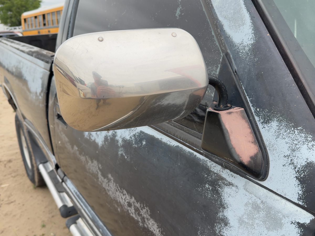 88-99 Chevy Silverado 1500 Passenger Right Manual Side Mirror Door Mounted Oem