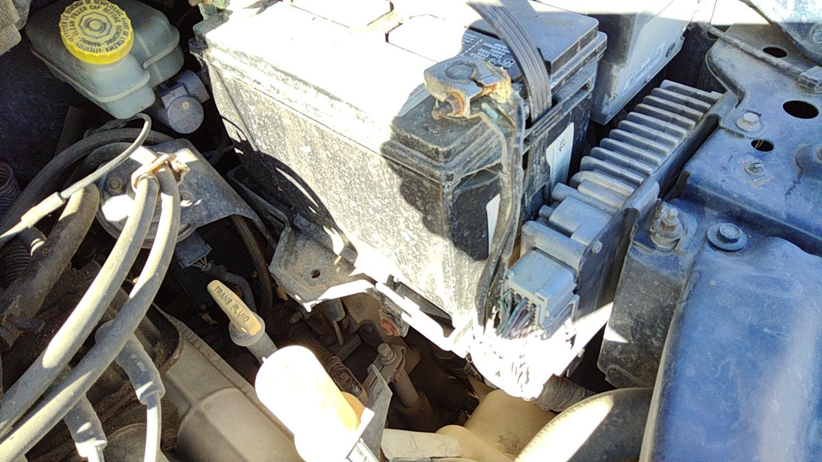 2001-2005 Dodge Caravan Complete Battery Box Mount Tray With Hold Down Oem 3.8L