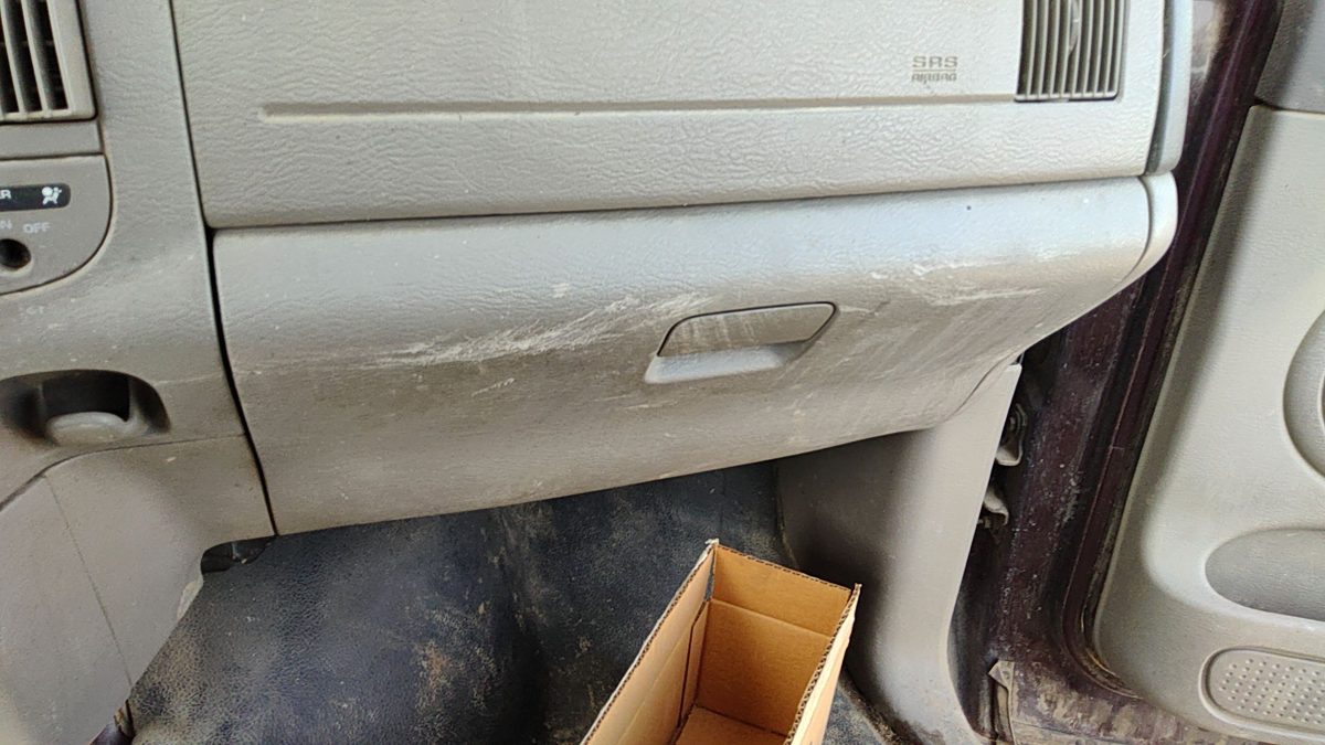 03-05 Dodge Ram 2500 Glove Box Assembly Complete Door With Latch Oem Taupe L5