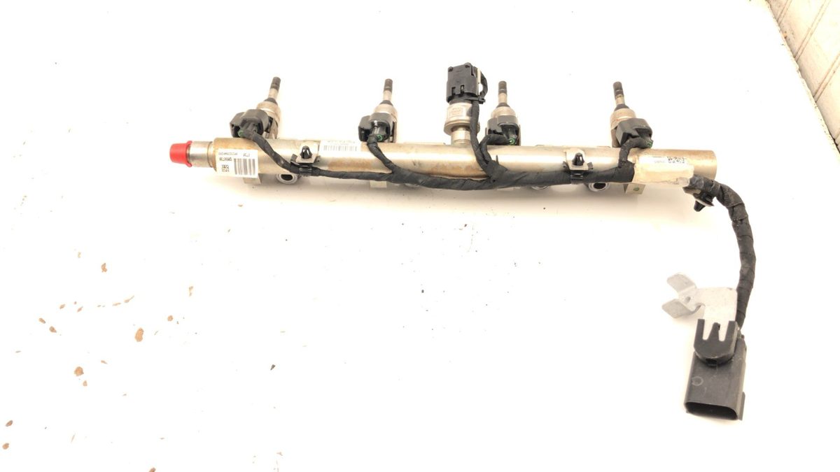 13 14 Chevy Malibu Fuel Rail With Injectors Set With Wiring Harness Oem 12608366