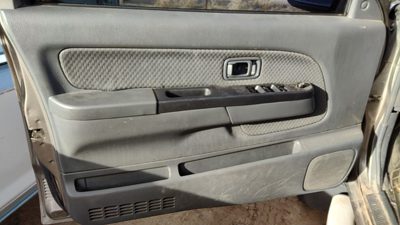 02-04 Nissan Xterra Driver Left Front Door Trim Panel With Master Switch Gray K