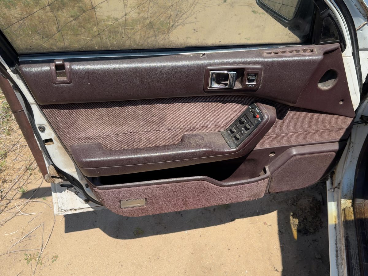 1989 Honda Accord Lx Driver Left Front Door Trim Panel With Master Switch Maroon