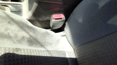 07-10 Nissan Sentra Driver Left Front Seat Belt Buckle Receiver Oem Charcoal W