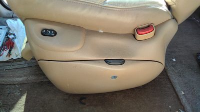 98 Town & Country Passenger Right Front Inside Seat Trim Panel Cubby K5 Camel