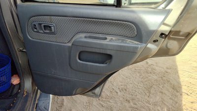 02-04 Xterra Passenger Right Rear Door Trim Panel With Switches Back Gray K