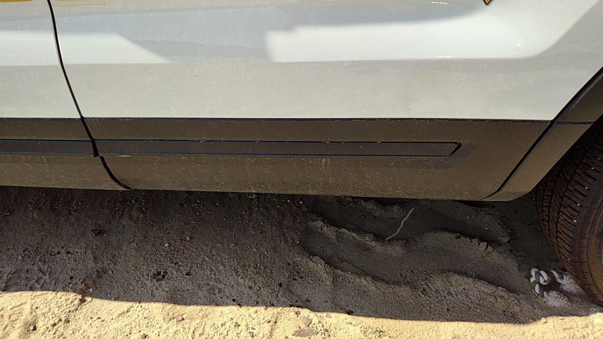 16-19 Police Interceptor Driver Left Rear Moulding From Door Back Trim Strip
