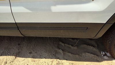 16-19 Police Interceptor Driver Left Rear Moulding From Door Back Trim Strip