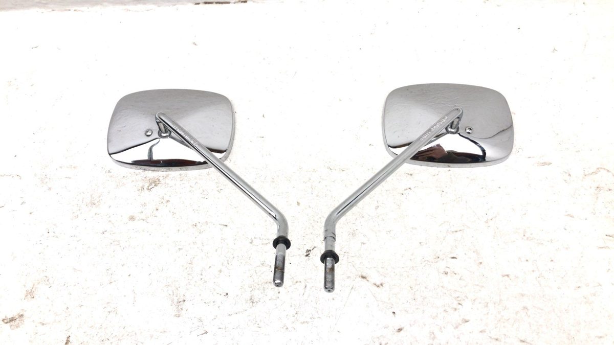 2000 Harley Davidson Set Of Chrome Mirrors Pair Oem 5X3.5 Inch