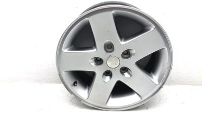 07-18 Jeep Wrangler 17 Aluminum Wheel Factory Rim 5 Spoke Silver Painted Color