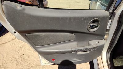 04-05 Grand Prix Driver Left Rear Door Trim Panel With Switches Back Pewter 69B
