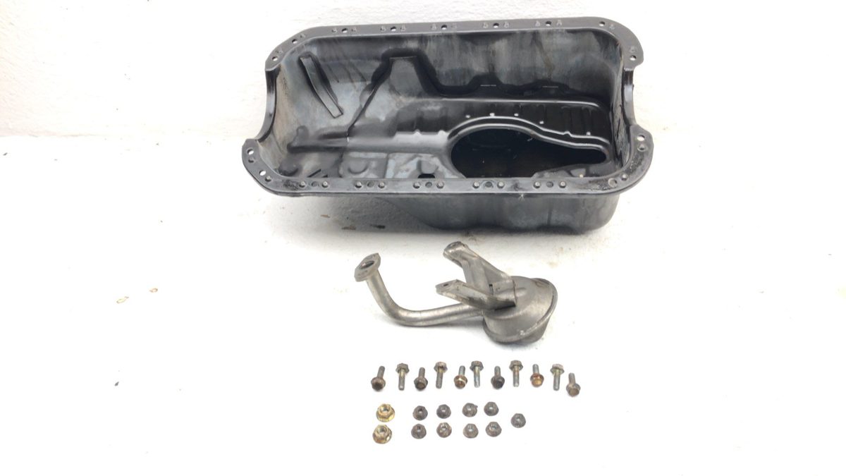 1986-1989 Acura Integra Engine Oil Pan With Good Drain Plug Oem 11200Pg6050