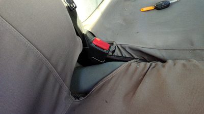 2011-2016 Ford F250 Passenger Right Front Seat Belt Buckle Receiver Oem Gray 3S