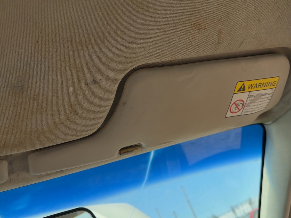 2000 Mazda Protege Dx Passenger Right Sun Visor Oem Brown Bj0W69270C63