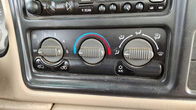 99-01 Silverado 2500 Temperature Control Module In Dash Heater Ac Head Unit Oem