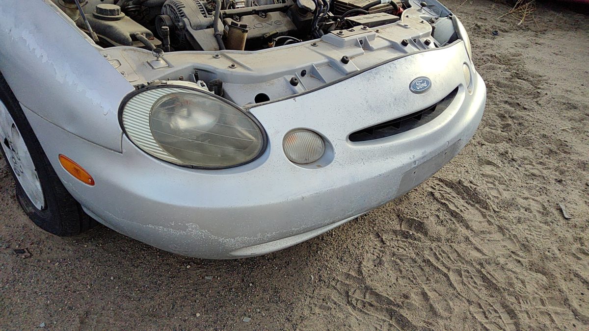 1996-1997 Ford Taurus Front Bumper Cover Assembly Oem Silver Ts F6dz17d957a