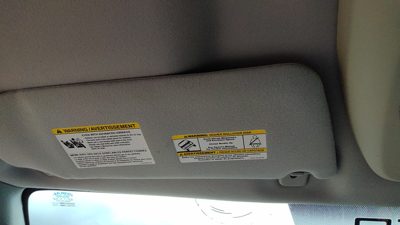 2004-2007 Ford F150 Driver Left Sun Visor Oem Gray Me 4L3Z1504105Bab