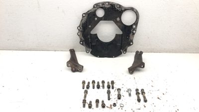 86 Isuzu Pup 2.3L 5 Speed Transmission Bell Housing Spacer Plate Bolts Brackets