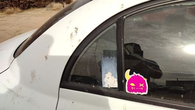 2000-2005 Kia Rio Passenger Right Rear Vent Window Back Door Glass With Frame