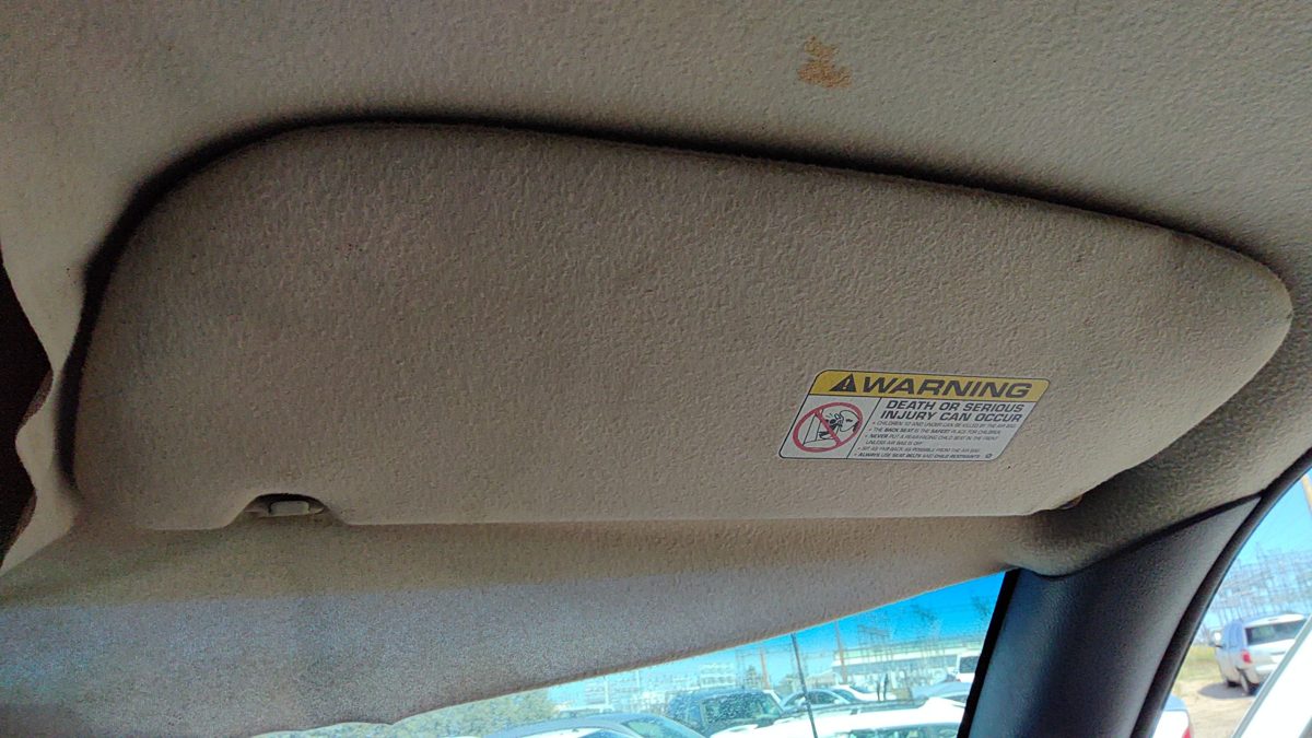 1998 Ram 1500 Passenger Right Sun Visor Oem Gray