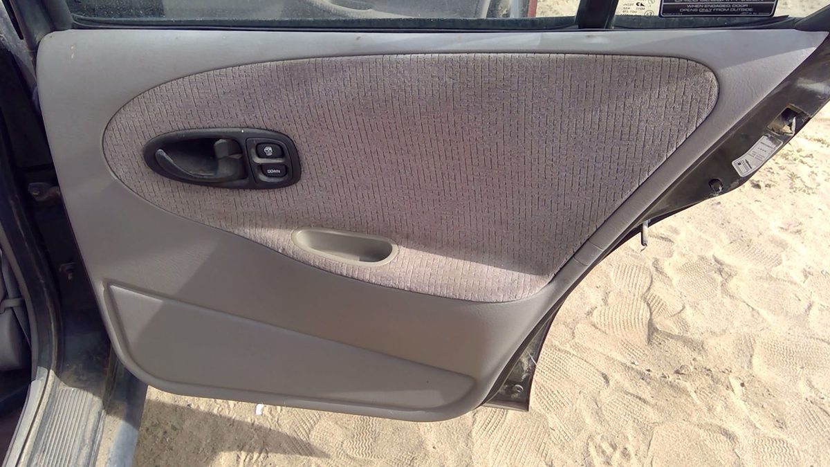 1998 Saturn Sw2 Passenger Right Rear Inside Door Trim Panel Only Oem Back Gray