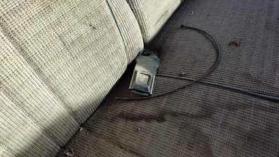 1989 F250 Pickup Passenger Right Front Seat Belt Buckle Receiver Oem Gray