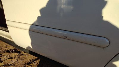 2000-2007 Ford Taurus Driver Left Rear Moulding From Door Back Trim Strip White