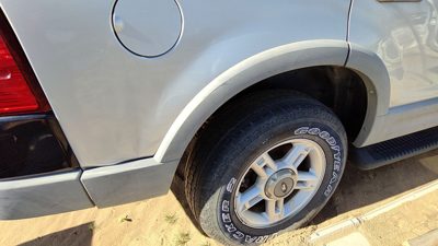02 Ford Explorer Passenger Right Rear Wheel Flare Moulding Oem Back Silver Ts