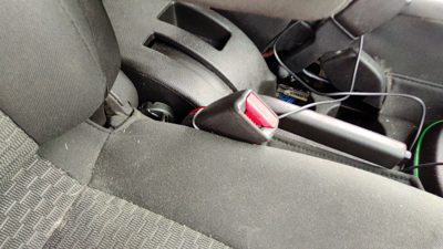 2006-2011 Chevy Hhr Passenger Right Front Seat Belt Buckle Receiver Black 19B