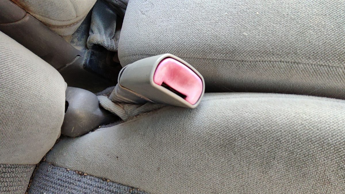 2000-2003 Ford Taurus Passenger Right Front Seat Belt Buckle Receiver Oem Gray