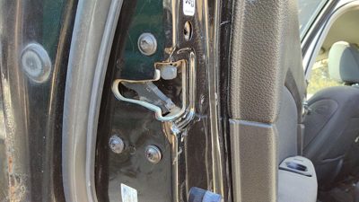2006-2012 Ford Fusion Driver Left Rear Door Latch With Rods/Cables Oem Back