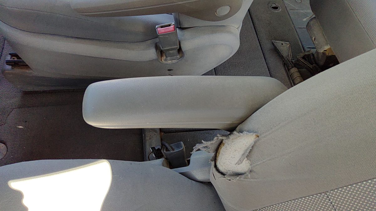 2008-2010 Dodge Grand Caravan Driver Left Front Arm Rest Side Seat Oem Gray Ds