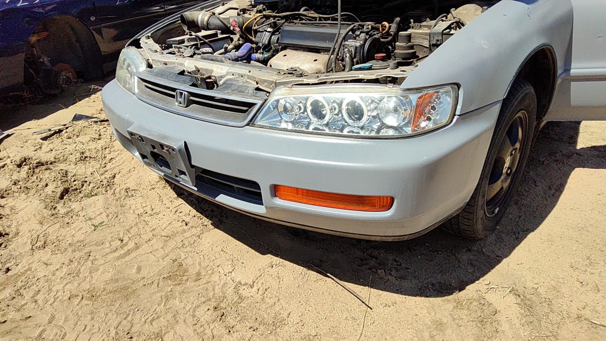 1996-1997 Honda Accord Front Bumper Cover Assembly Oem 2.2L Gray 4787545