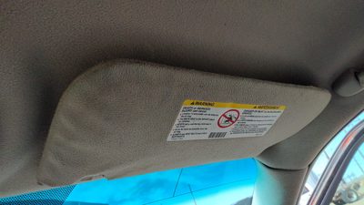2000-05 Cadillac Deville Dts Passenger Right Sun Visor Oem Cashmere 54U 88954968