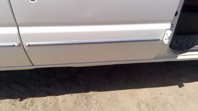 93-04 Van E150 Passenger Right Rear Moulding From Forward Door Back Trim Strip