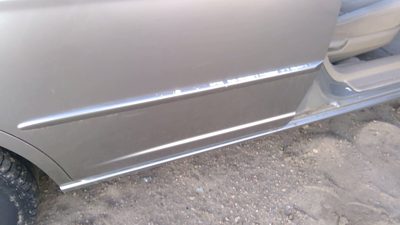 2001-05 Honda Civic Passenger Right Rear Moulding From Door Oem Back Trim Silver