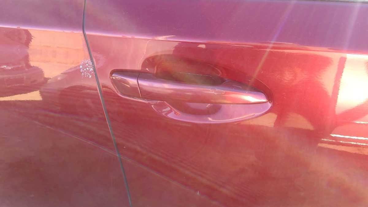 10-12 Lexus Hs250h Hybrid Passenger Right Front Outside Door Handle Oem Red 3r1