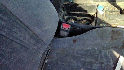 1998-1999 Honda Accord Passenger Right Front Seat Belt Buckle Receiver Oem Gray