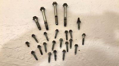 2006-2009 Ford Fusion Set Of Bolts For Timing Cover Oem Hardware Only 2.3L