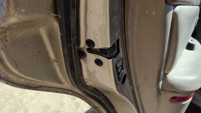 1997-2004 Buick Century Driver Left Rear Door Latch With Rods/Cables Oem Back