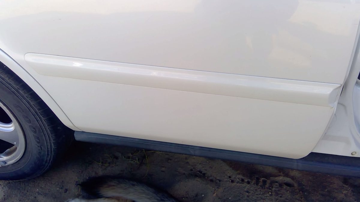 95-98 Acura Tl Passenger Right Rear Moulding From Door Oem Back Trim Strip White